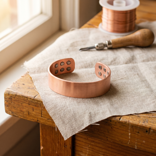 Bracelet en cuivre ardoise