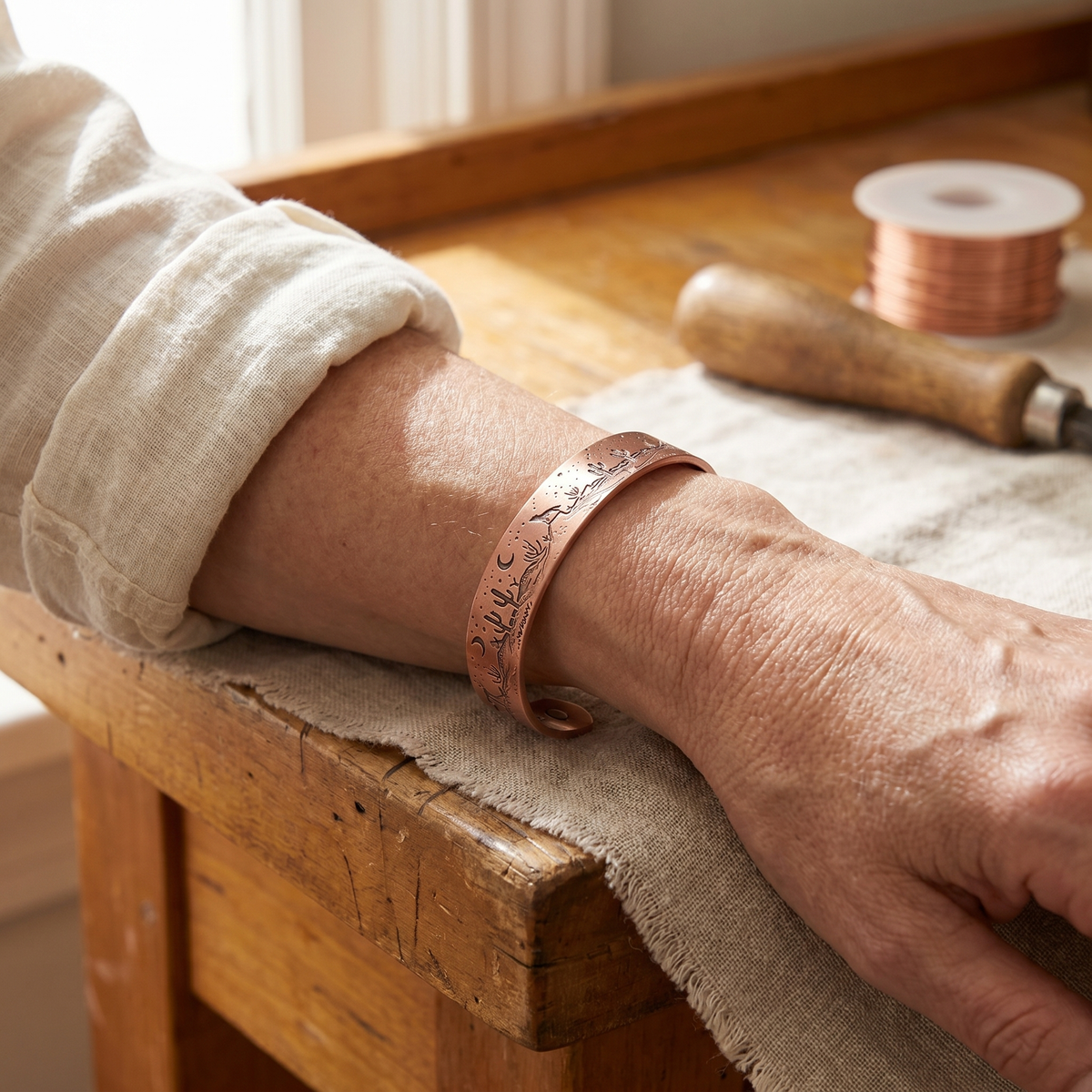 Bracelet en cuivre Mesa
