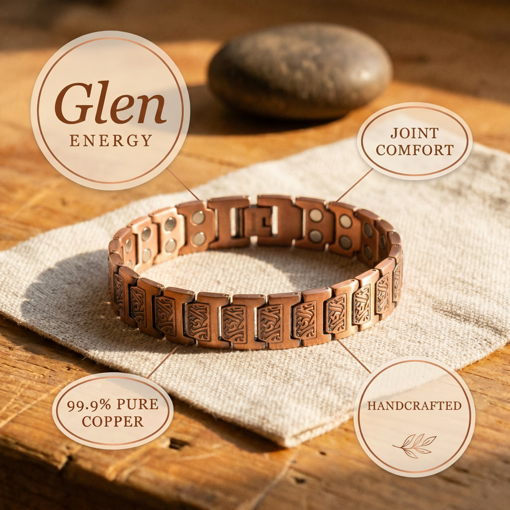 Bracelet en cuivre pour homme Glen