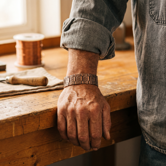 Bracelet en cuivre pour homme Grit