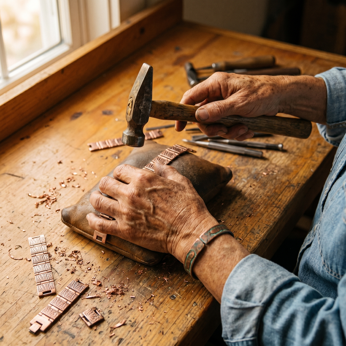 Bracelet en cuivre pour homme Grit