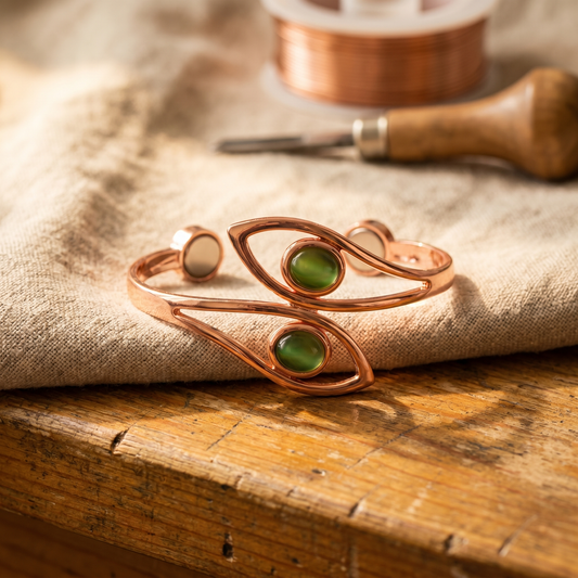 Bracelet en cuivre Frond