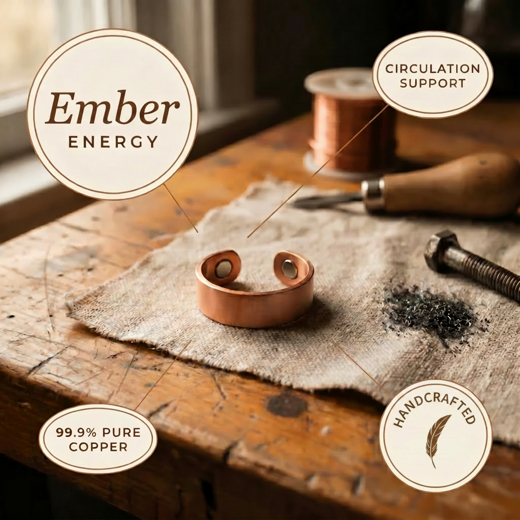 Bague en cuivre Ember