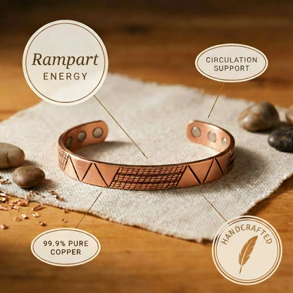 Bracelet en cuivre Rampart