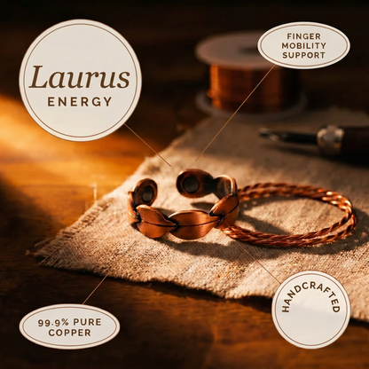 Bague en cuivre Laurus