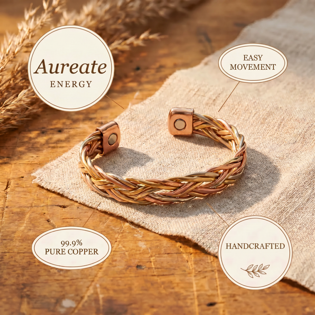 Bracelet en cuivre doré