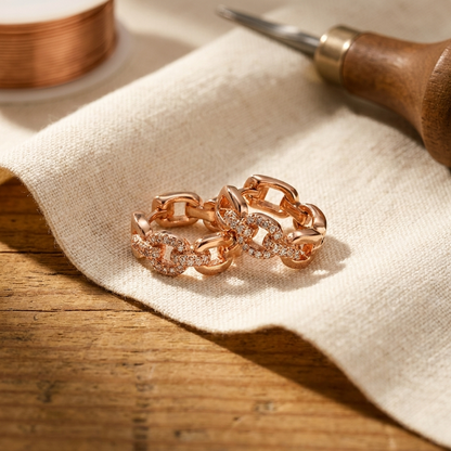 Boucles d'oreilles en cuivre Tor