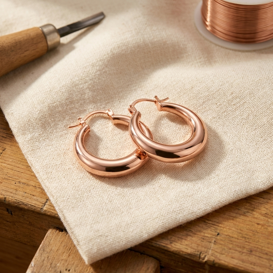 Boucles d'oreilles en cuivre Marl