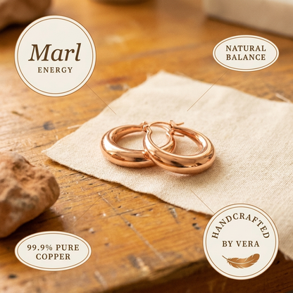 Boucles d'oreilles en cuivre Marl