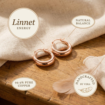 Créoles Linnet en cuivre
