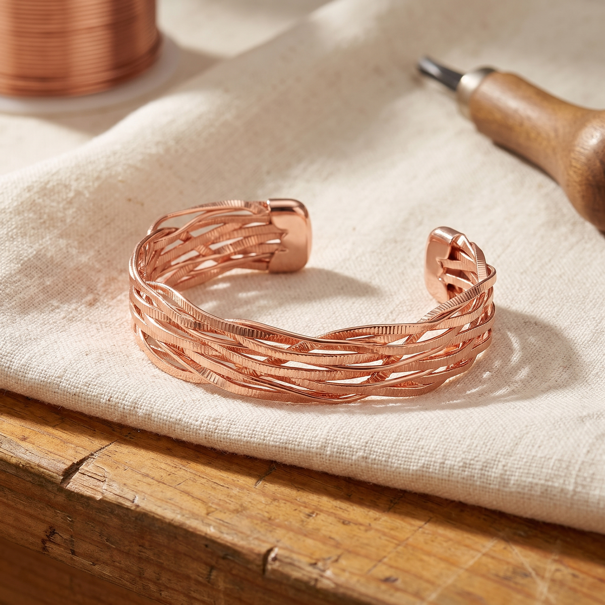 Bracelet en cuivre Wisp