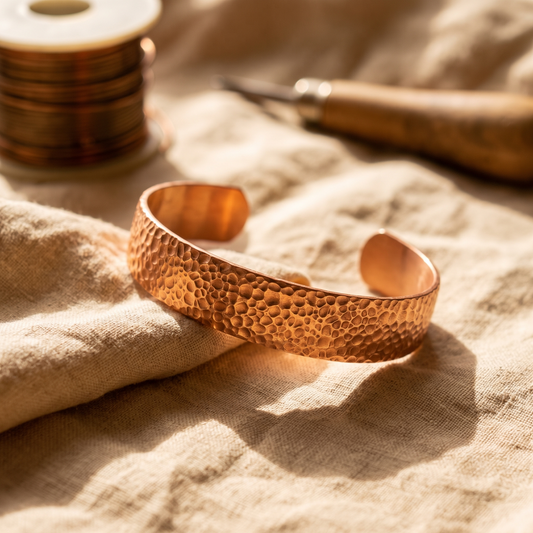 Bracelet en cuivre couleur lune