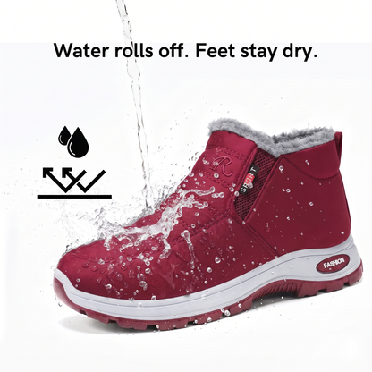 Sianna™ | Bottines à enfiler matelassées et imperméables Rouge foncé