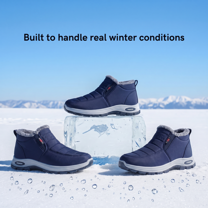 Sianna™ | Bottines à enfiler matelassées et imperméables bleues