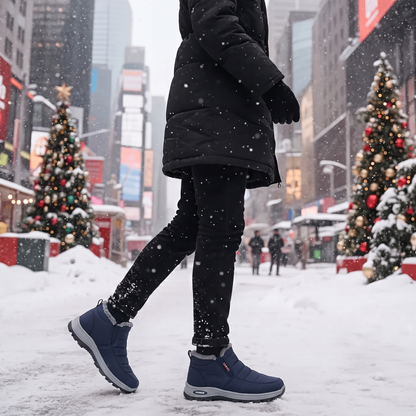 Sianna™ | Bottines à enfiler matelassées et imperméables bleues