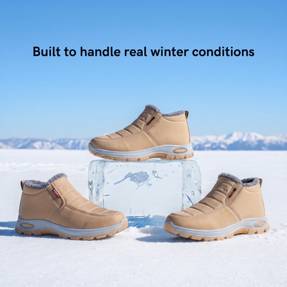 Sianna™ | Bottines à enfiler matelassées et imperméables beiges