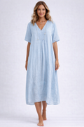 Luna | Robe midi en lin Breeze