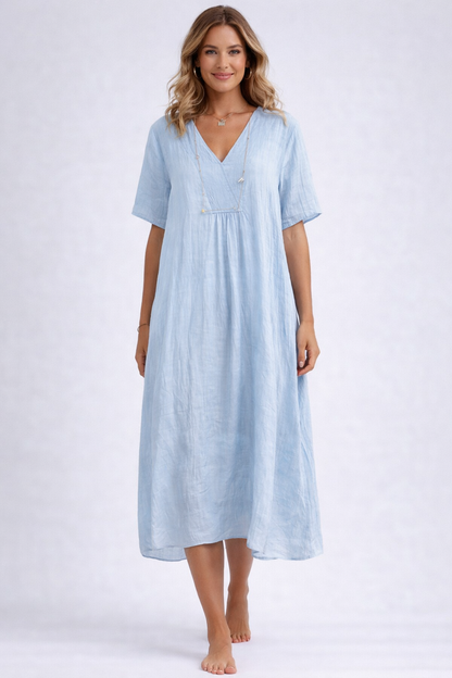 Luna | Robe midi en lin Breeze