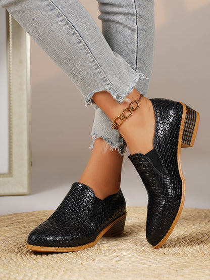Noelle | Mocassins à enfiler texturés