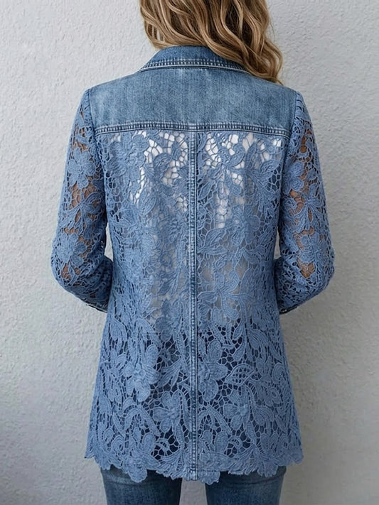 Veste blazer Lacinda™ à empiècements en dentelle florale