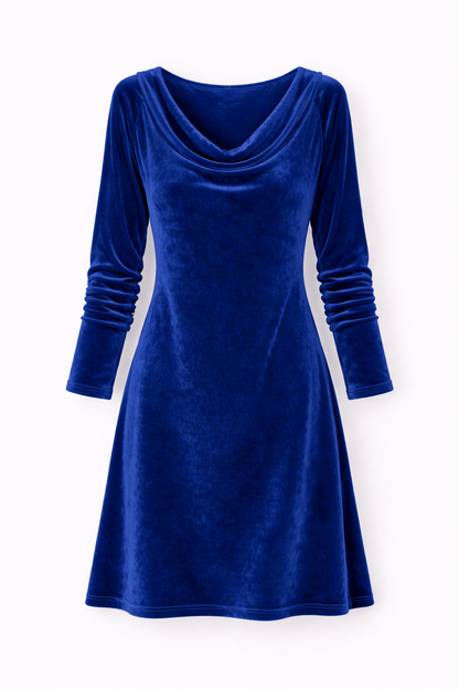 Isabella | Robe drapée en velours