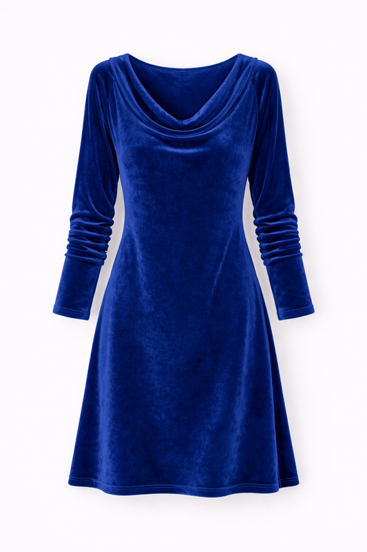 Isabella | Robe drapée en velours