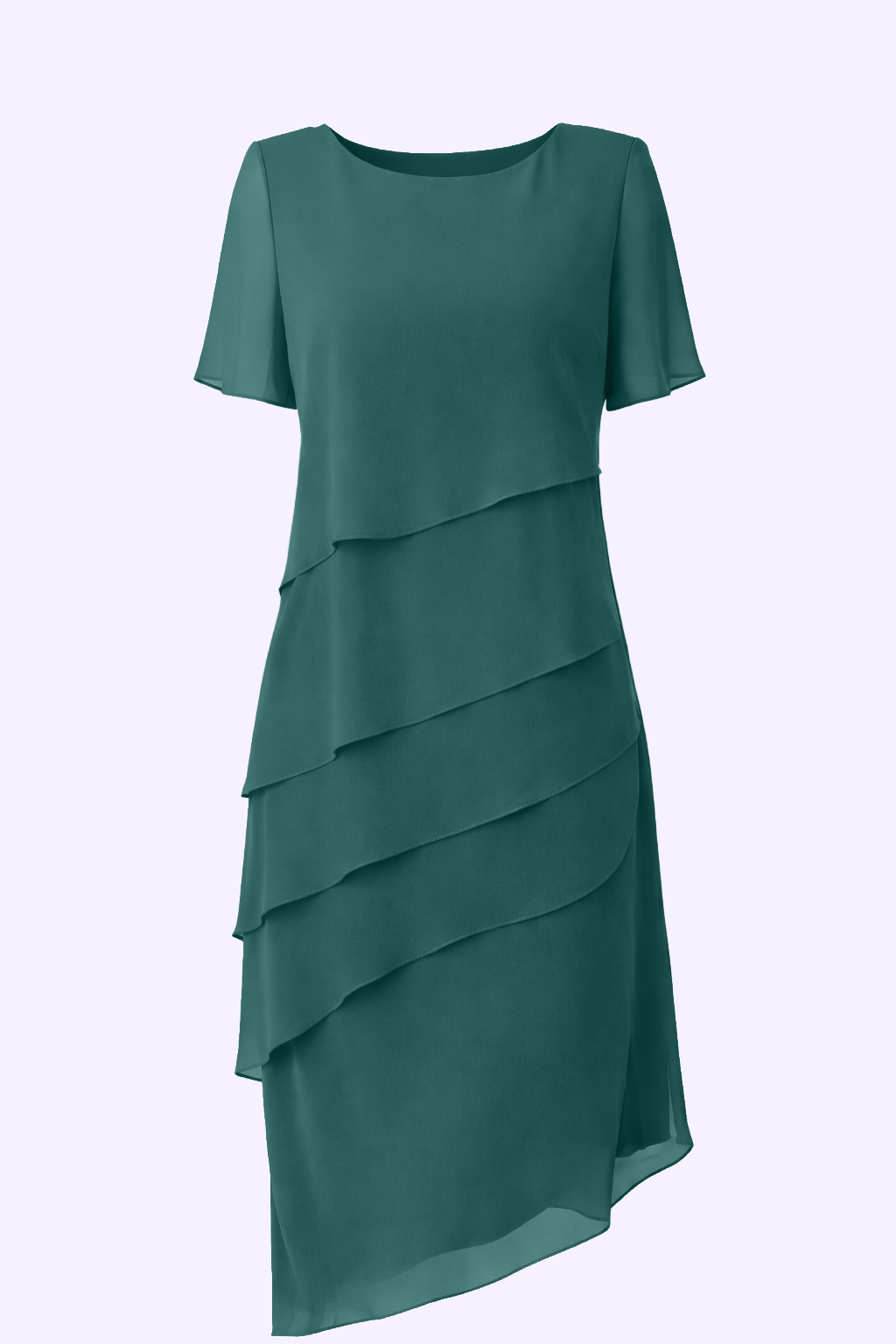 Elara | Robe midi en mousseline à superpositions
