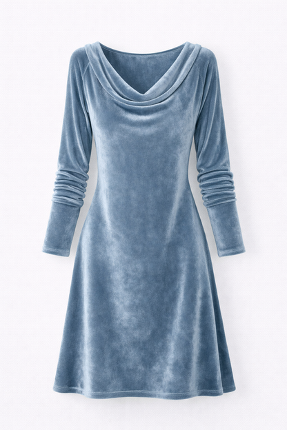 Isabella | Robe drapée en velours