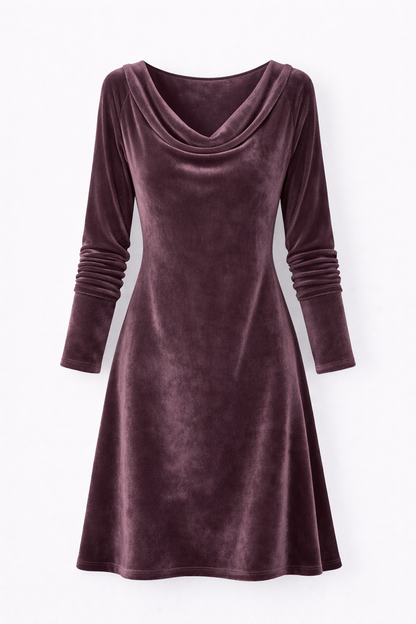 Isabella | Robe drapée en velours
