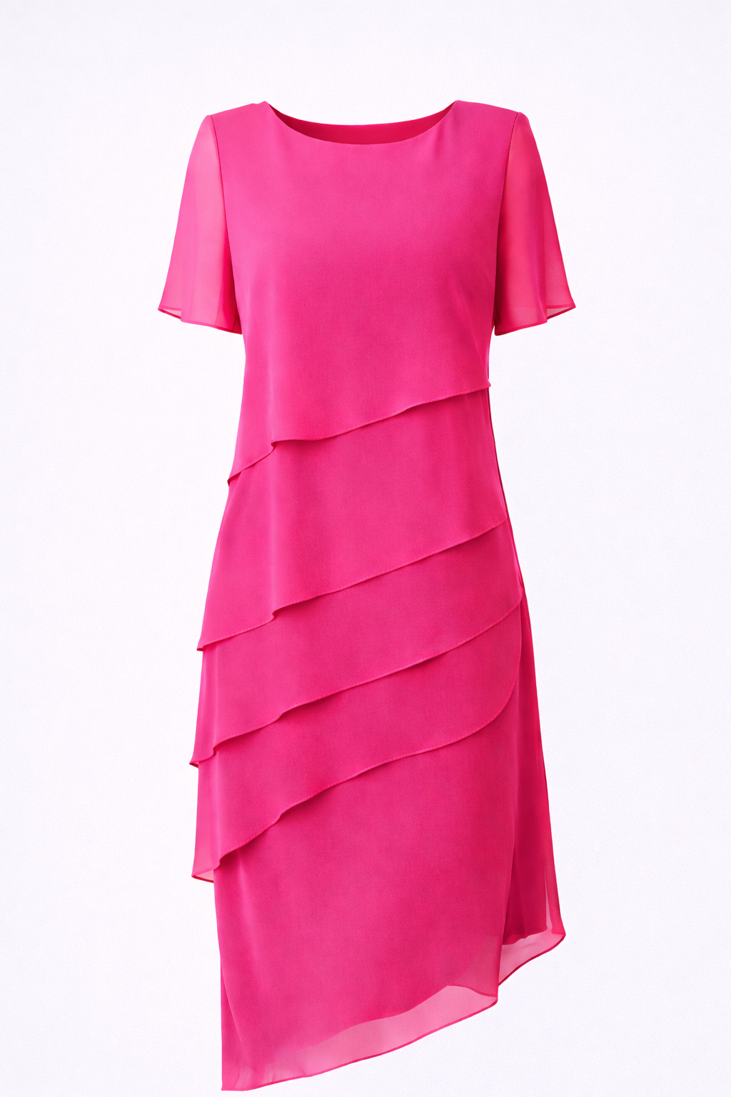 Elara | Robe midi en mousseline à superpositions