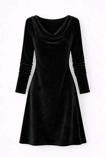 Isabella | Robe drapée en velours