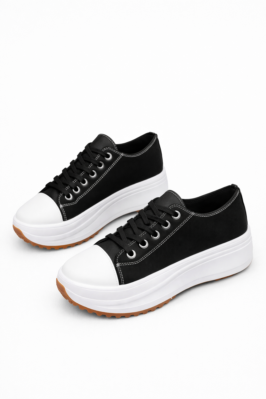 Chloe | Baskets à lacets compensées