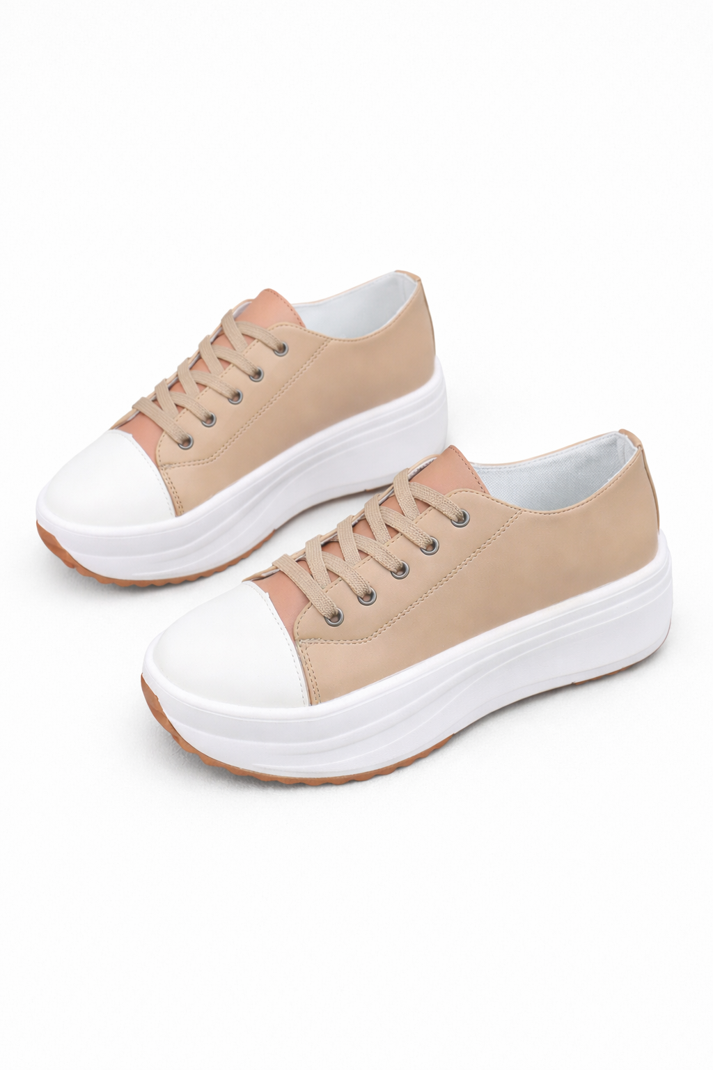 Chloe | Baskets à lacets compensées
