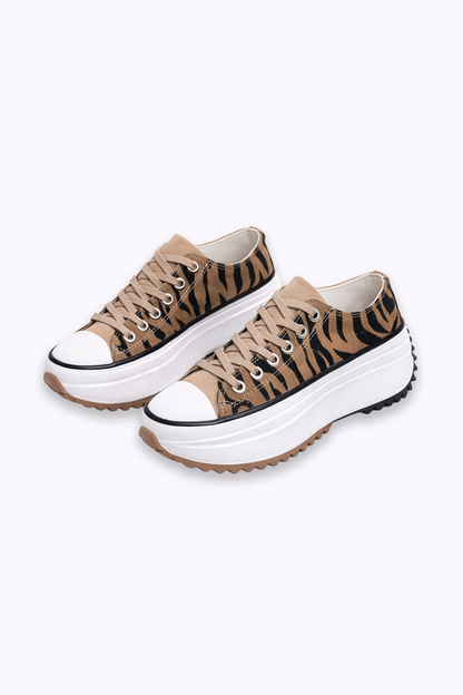Chloe | Baskets à lacets compensées