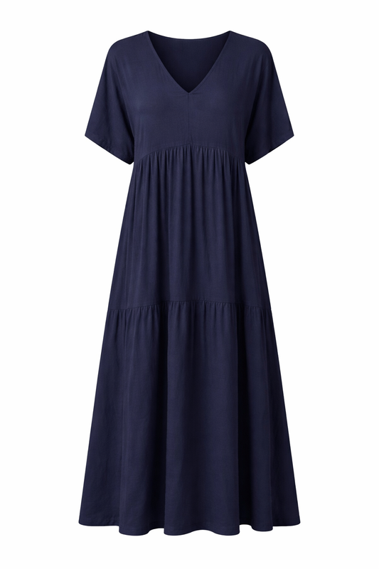 Sienna | Robe longue bohème à col V