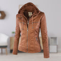 Veste motard zippée pour femme