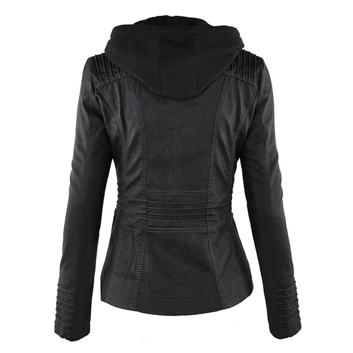 Veste motard zippée pour femme