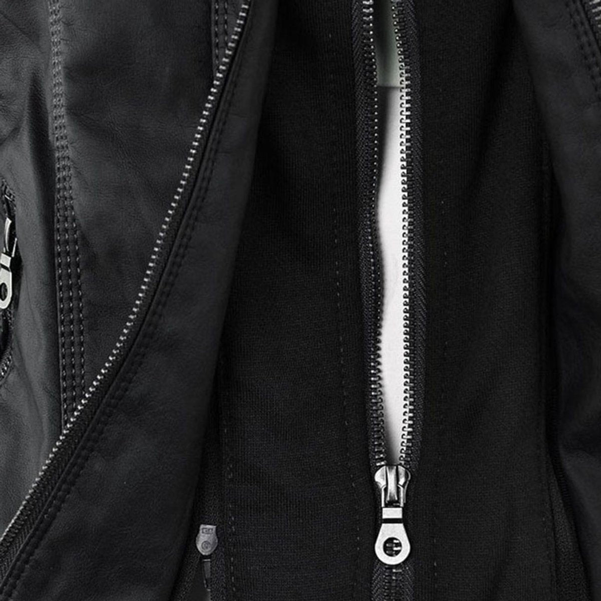 Veste motard zippée pour femme