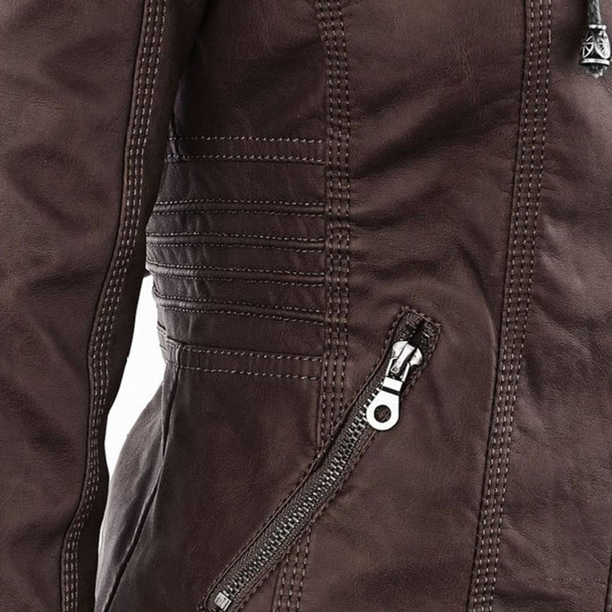 Women’s Zip-Front Fitted Moto Jacket