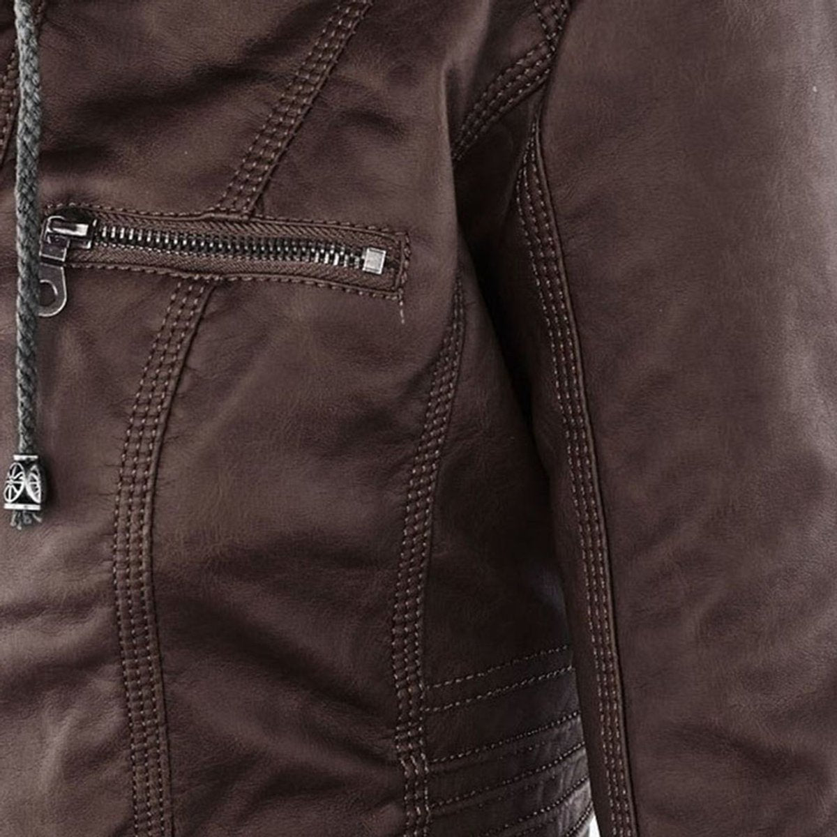 Veste motard zippée pour femme