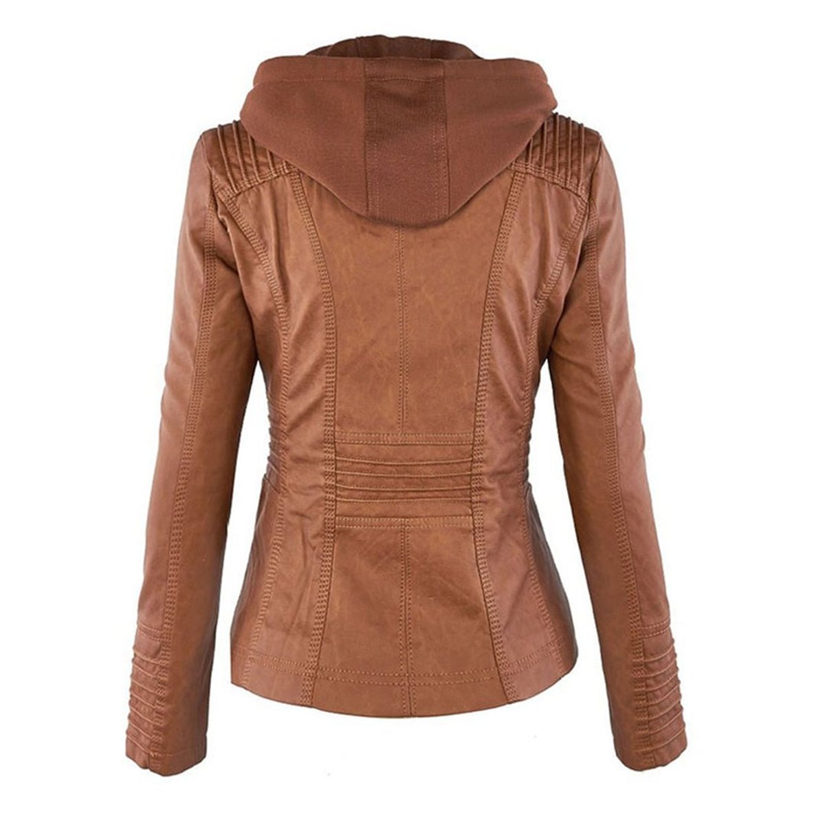 Veste motard zippée pour femme